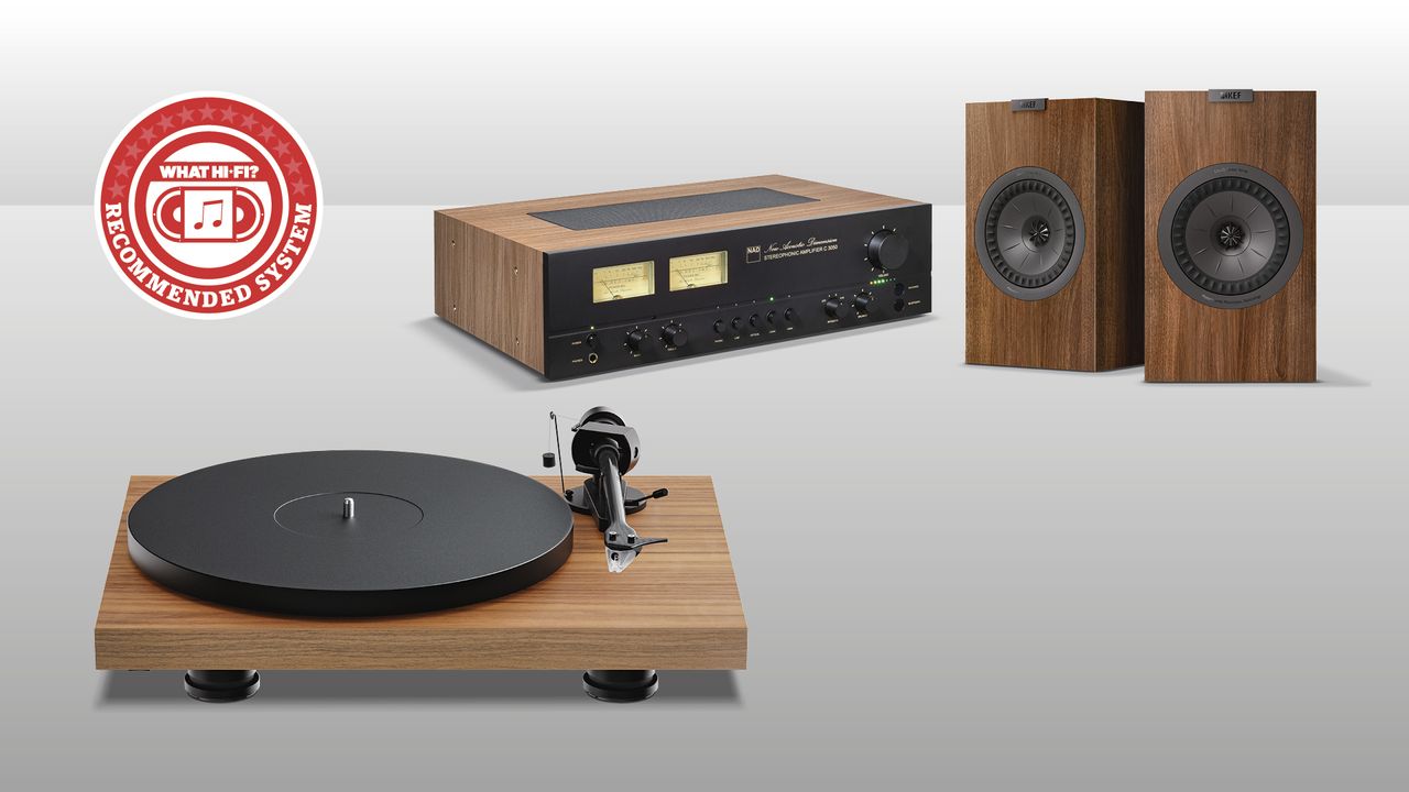 Retro looks with modern smarts? This streaming and vinyl set-up is a streamlined hi-fi system that sounds great